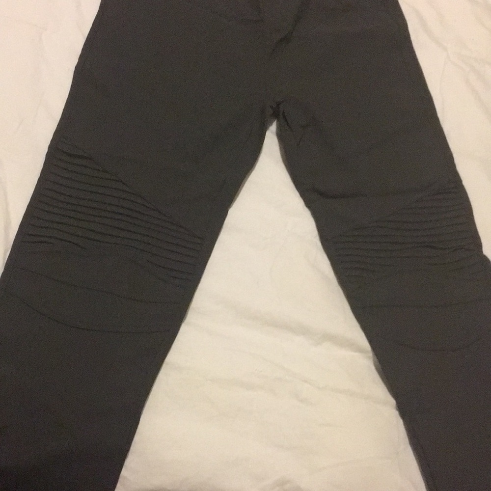 Gray Moto Jegging